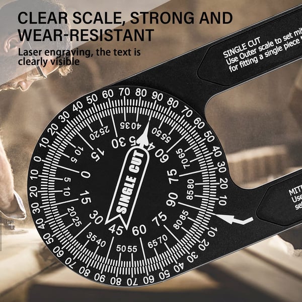 Miter Saw Protractor 360°Angle Measurement Angle Finder Tool
