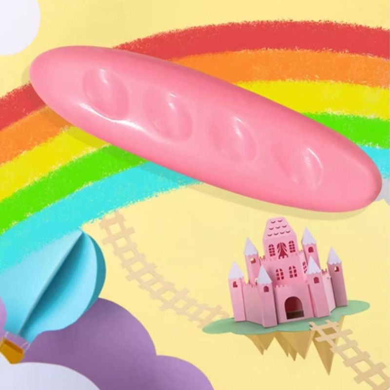 12 Colors Washable and Non-toxic Peanut Crayons