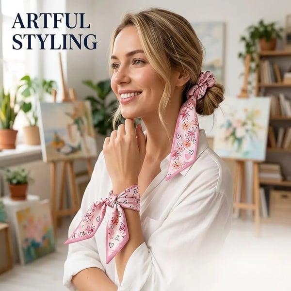 Women's Fade-Proof Silk-Like Multifunctional Fashion Accessories Set
