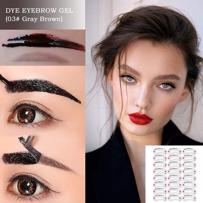 Peel-off eyebrow gel for long-lasting permanent brows