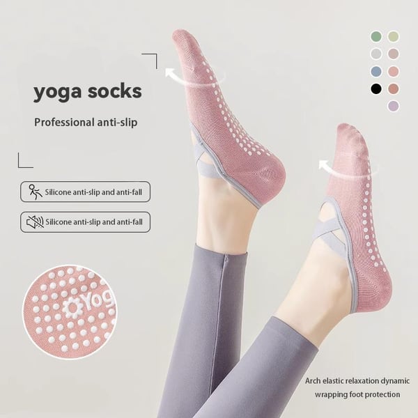 🏆Flash Sale⚡Women's No-Show Socks for Pilates & Workout - Non-Slip Silicone Grip, Breathable & Moisture-Wicking (Yoga/Dance/Indoor Activities)