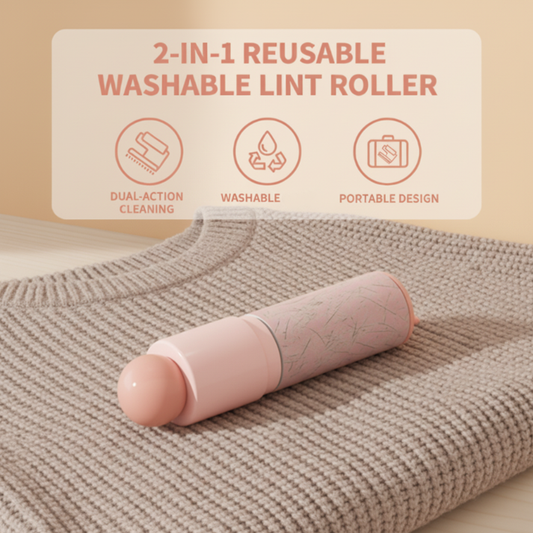 2-in-1 Reusable Washable Lint Roller