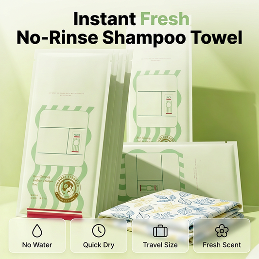 🔥No-Rinse Hair Cleansing Shampoo Towel ✨
