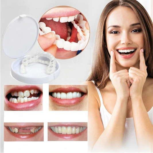 Snap On Smile Top And Bottom Clip on Teeth Veneers