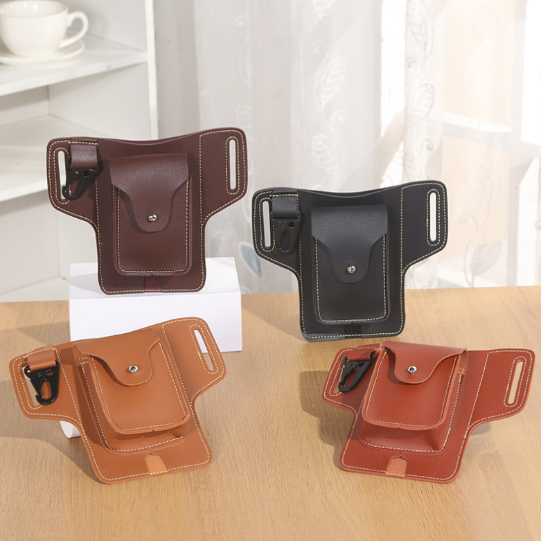 Multifunctional Leather Phone Belt Bag