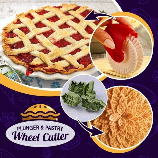 Pie Crust Wheel Cutter & Decorator Tool