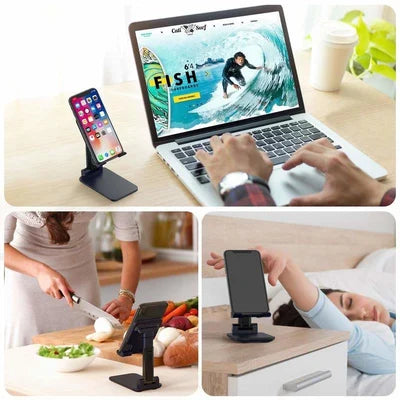 Adjustable Telescopic Folding Cell Phone and Tablet Stand