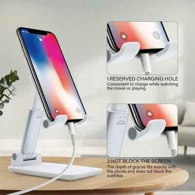 Adjustable Telescopic Folding Cell Phone and Tablet Stand