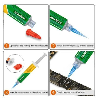 35g BGA Syringe Tin Solder Paste Leaded Sn63pb37 Melting Point 183 ℃